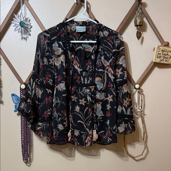Maeve Tops - Maeve Multicolor Floral Blouse